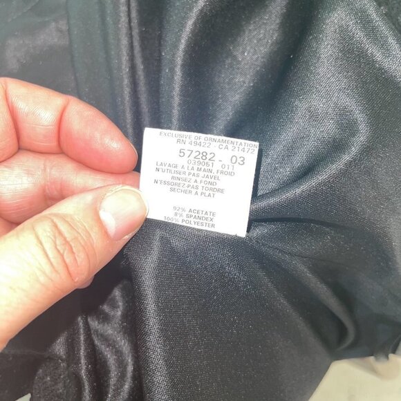 Jessica McClintock Halter Dress Womens Size 12 Millennium 2000 Black Sparkle NWT - Picture 12 of 12